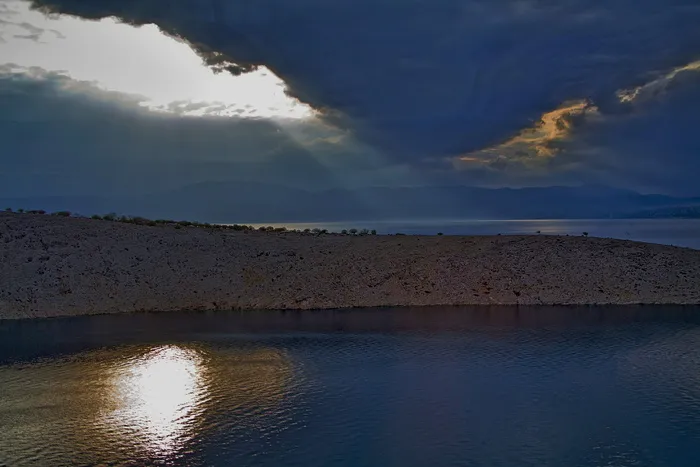 克罗地亚，岛，Krk，Krk岛，gewitterstimmung，istria，water，sky
