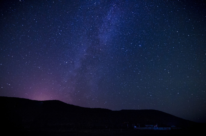 银河数字壁纸，蓝色，星夜，银河，星空，阿尔山，夜晚，星空