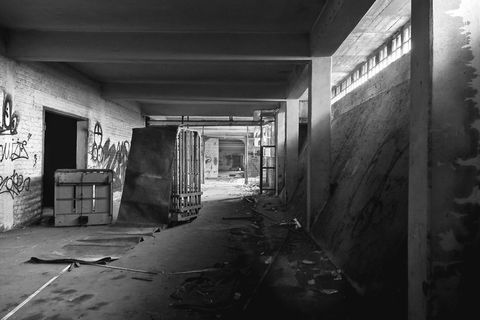 丢失、陈旧、腐烂、毁坏、丢失的地方、铁路段、火车、火车厅