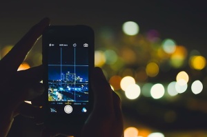 银色iphone 6，展示，建筑，背景，背景灯，手机，摄影，相机