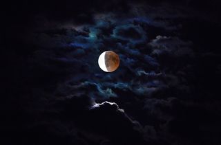 月亮，血月，月光，满月，月食，神秘，光明，宇宙