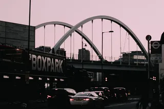 伦敦，肖尔迪奇，英国，夜空，黄昏，城市，城市景观，博克斯公园