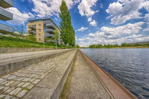 柏林，科佩尼克，狂欢，河流，河岸，云，天空，夏天