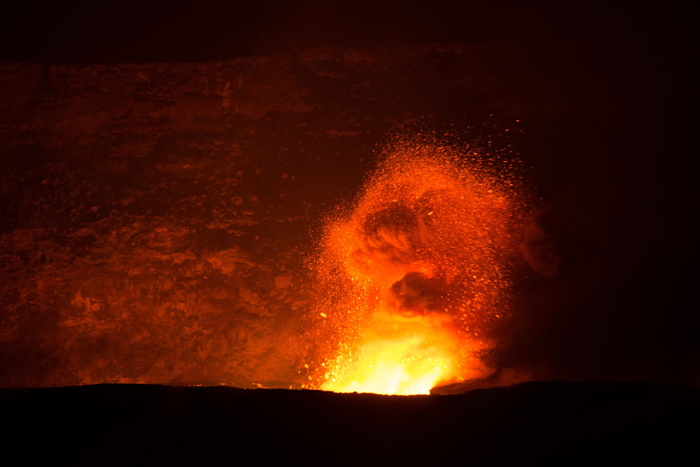 火山、熔岩、流动、喷发、景观、活动、热、地质