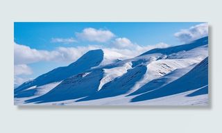 斯瓦尔巴特，隆伊尔拜恩，雪，路，白色，蓝色，孤独，北方