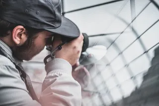 人，使用，单反相机，人，摄影师，相机，摄影，捕捉