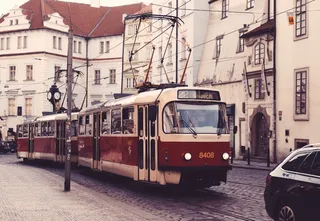 布拉格，捷克，运输，运输，红色，道路，驱动，车轮