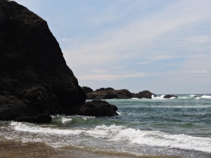 俄勒冈州海岸，海洋，水，海滩，海岸，海洋，水，自然，沙子