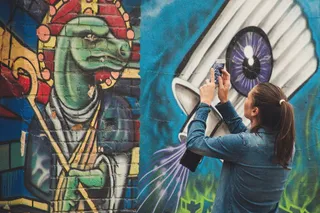 一名女子拍照的照片