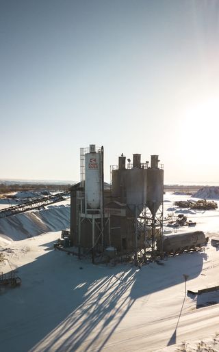 美国，比林斯，冬天，炼油厂，无人机，寒冷，煤炭，天空