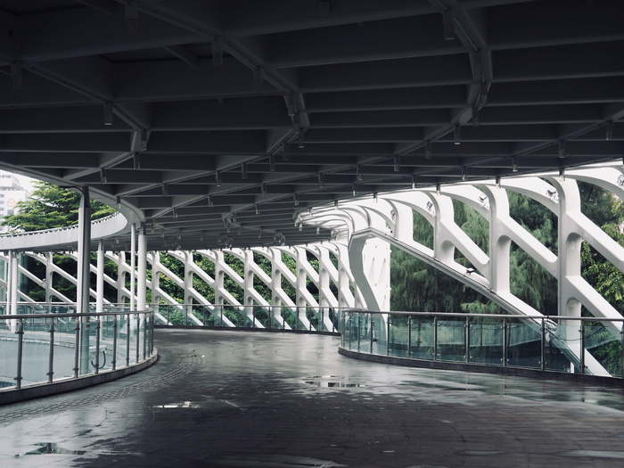 建筑，建筑结构，室内，连接，无人，桥梁，白天，桥梁-人造结构