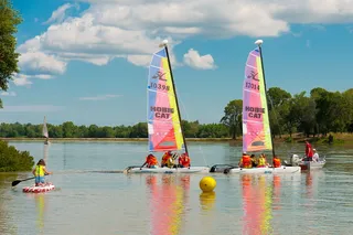 帆船学校，帆船，船，启蒙，水，帆船，罗恩，博卡尔