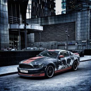 汽车、莫斯科、福特、野马、机动车、运输方式、运输、建筑