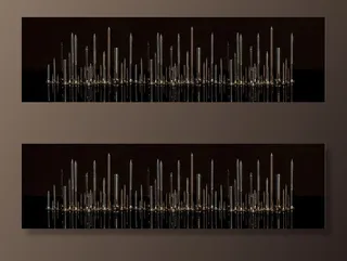 黑暗、全景、背景、照明、螺丝钉、钉子、建筑、垂直