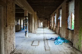 圣克里斯宾斯，庇护所，医院，遗弃，破旧，内部，疯人院，精神病院