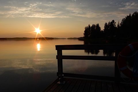 太阳，日落，晚霞，天空，网，心情，阿本斯廷姆昂，湖