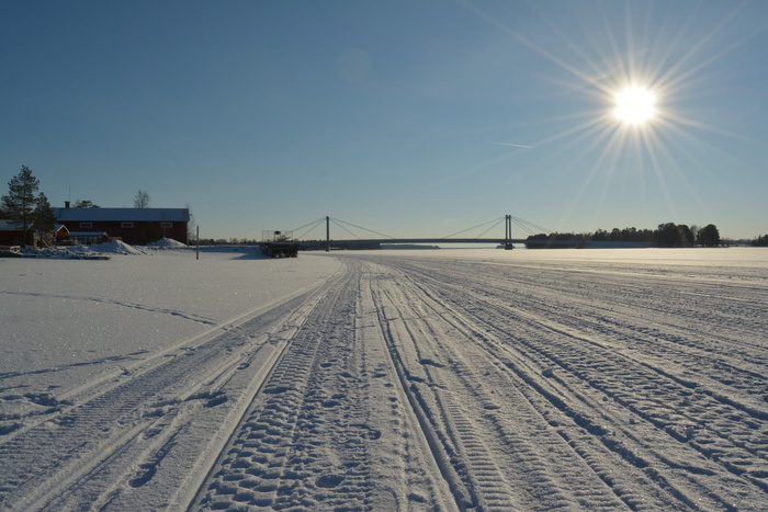 上游vattudal，torfinn johannessen，照片，瑞典，太阳能，兄弟，冰，雪