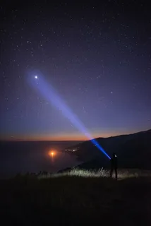 人,站立,高地,定点,星星,星系,夜晚,射击 人,站立,高地,定点,星星,星系,夜晚,射击
