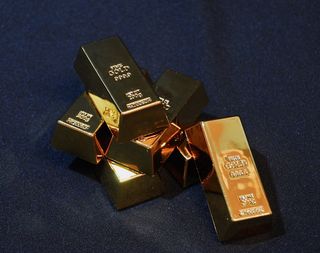 五、金条、黑色、纺织品、黄金、金条、展览、收藏