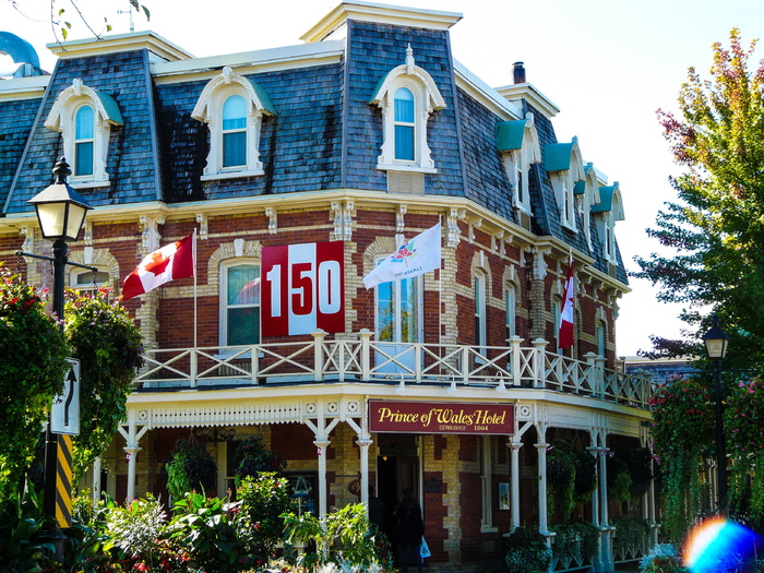 加拿大，尼亚加拉湖上，建筑，树木，古代，酒店，灯光，建筑