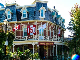 加拿大，尼亚加拉湖上，建筑，树木，古代，酒店，灯光，建筑