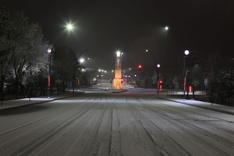 cumhuriyet 大学, 钟楼, 时间, 塔, 大学, Sivas, 冬天, 雪 cumhuriyet 大学, 钟楼, 时间, 塔, 大学, Sivas, 冬天, 雪