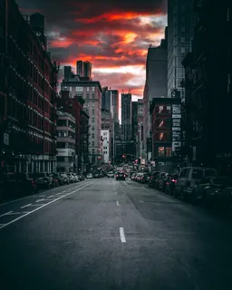 黄昏时的道路摄影 黄昏时的道路摄影