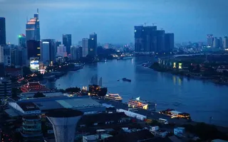 越南，胡志明市，第4区，景观，摩天大楼，西贡，城市景观，hcmc