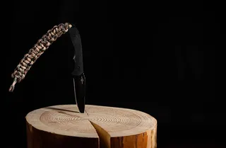 黑色，刀，阻塞，棕色，木印，生存，切割，户外