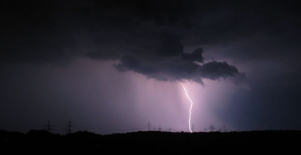 照片，闪电，多云，天空，闪电，雷雨，云，夜晚
