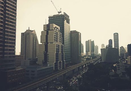 鸟瞰摄影，高层，建筑，城市，建筑，汽车，照片，建筑