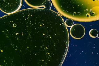 水中油, 油眼, 液体, 摘要, 质地, 宏观, 油, 关闭