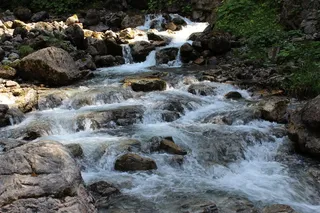 水，河流，自然，瀑布，水流，岩石，瀑布，石头