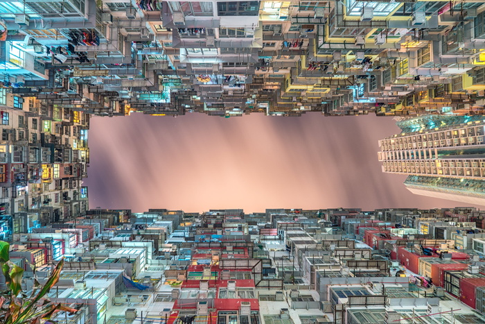低, 角度摄影, 各种颜色的建筑, 建筑, 建筑, 城市, 市容, 颜色