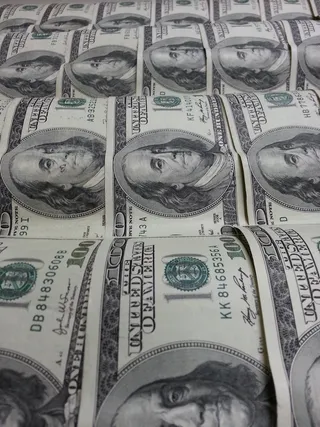 100，美元，美元钞票lot，money，dollars，currency，benjamin，franklin