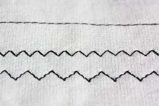 锯齿形刺绣纺织品，锯齿形，缝纫机，刺绣，黑色，白色，缝纫，手工