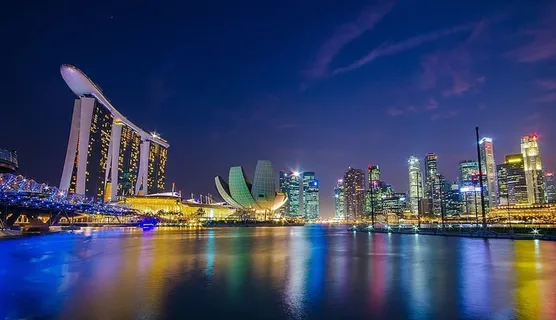 滨海湾金沙,新加坡,滨海湾,人物之夜,城市马赛克,色彩,夜景,码头 滨海湾金沙,新加坡,滨海湾,人物之夜,城市马赛克,色彩,夜景,码头