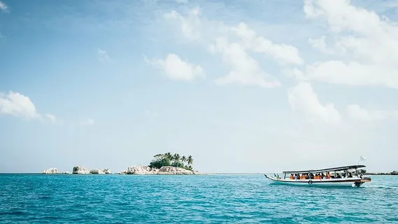 船，身体，水，白，黑，近，岛，白天