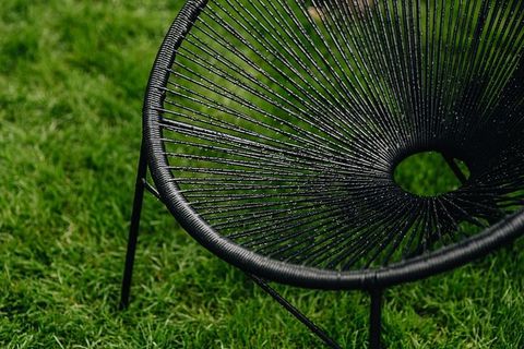 经典黑色阿卡普尔科椅子，50年代墨西哥设计