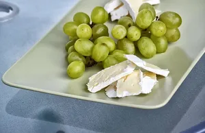 食物，葡萄，奶酪，布里，零食，素食，健康，美食