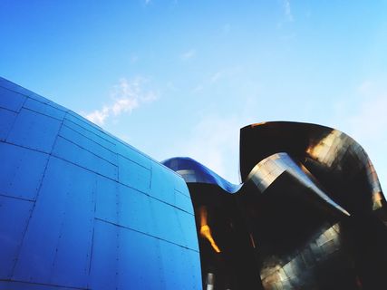 美国，西雅图，北第五大道325号，天空，蓝色，自然，阳光，飞行器