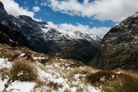 雪，山，风景，山风景，冬天，山峰，风景，雪山
