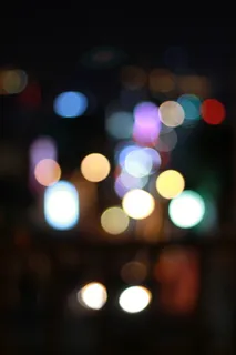 散景, 小山, 灯, 散焦, 夜, 抽象, 背景, 圈子 散景, 小山, 灯, 散焦, 夜, 抽象, 背景, 圈子