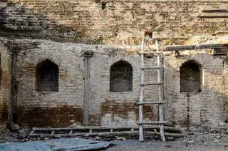 寺庙建筑、*、墙壁、肮脏、复古、建筑、施工、粗糙