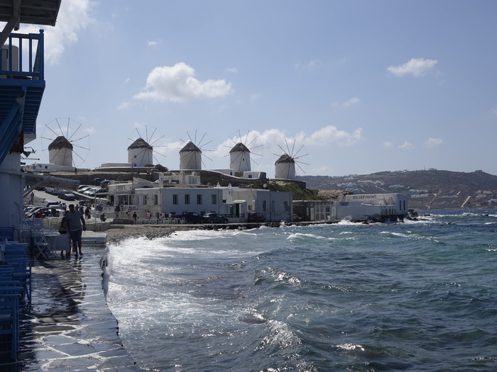 Cycades、mykonos、风车、希腊岛、风车、建筑、建筑结构、建筑外观