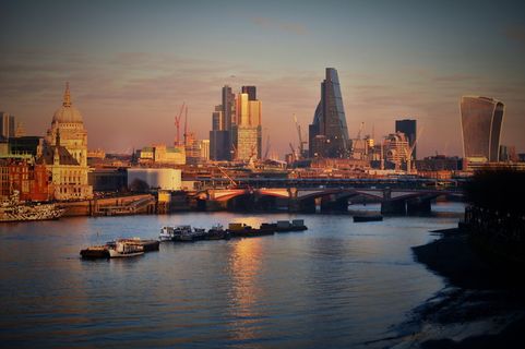 伦敦，英国，滑铁卢桥，通勤，景观，奶酪，stpauls，walkietalkie