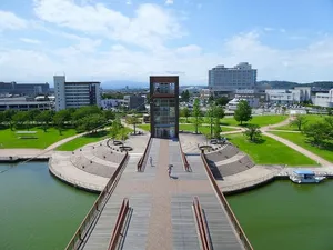 塔，湖，全景，富山，日本，富山，日本，建筑，建筑结构