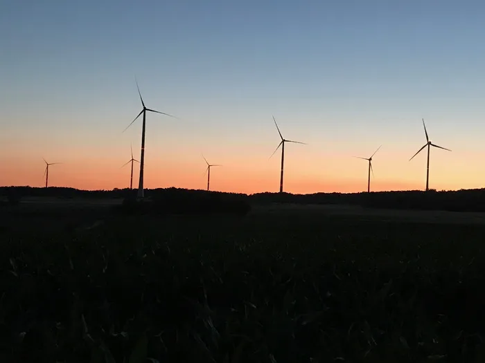 windräder、暮光之城、风车、日落、能源革命、环境、可再生能源、燃料和发电