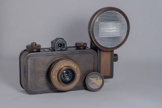 复古，棕色，闪光灯，相机，摄影，照片，相机，旧