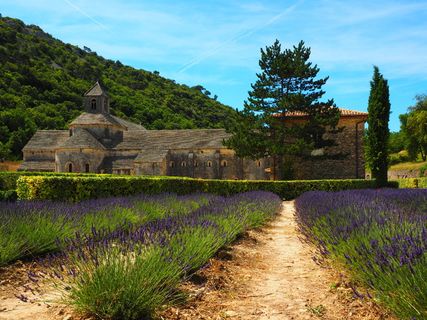 灰色、棕色、房子、山、塞南克修道院、修道院、修道院、塞南克圣母院